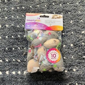 New Package of 10 SmartyKat Mice Cat Toys